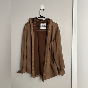 Taupe brown oversized jacket